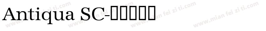 Antiqua SC字体转换